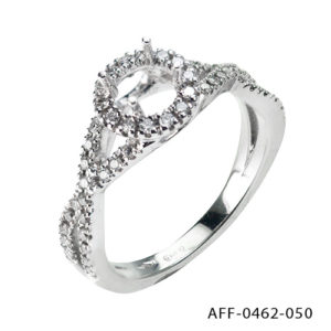 Semi-mounted ring with diamonds AFF-0462-050